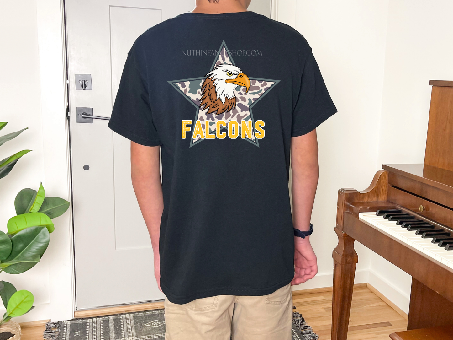 Falcons Camo Star on Black