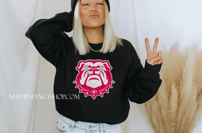 Modern Pink Preppy Team Faux Patch