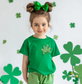 Simple, Front Only, Watercolor Shamrock Nuthin Fancy Tee