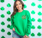 Simple, Front Only, Watercolor Shamrock Nuthin Fancy Tee