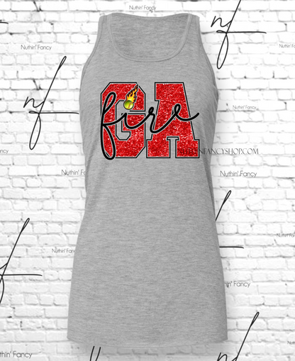 Georgia Fire Bold Glitter, Grey