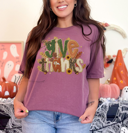 Give Thanks Fall Mix Faux Yarn