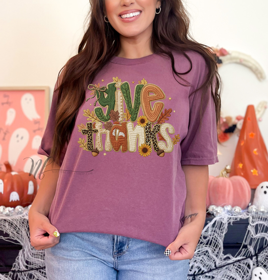 Give Thanks Fall Mix Faux Yarn