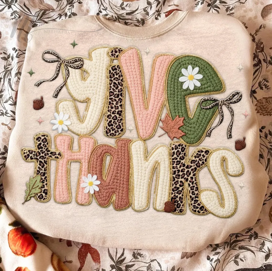 Give Thanks Faux Yarn