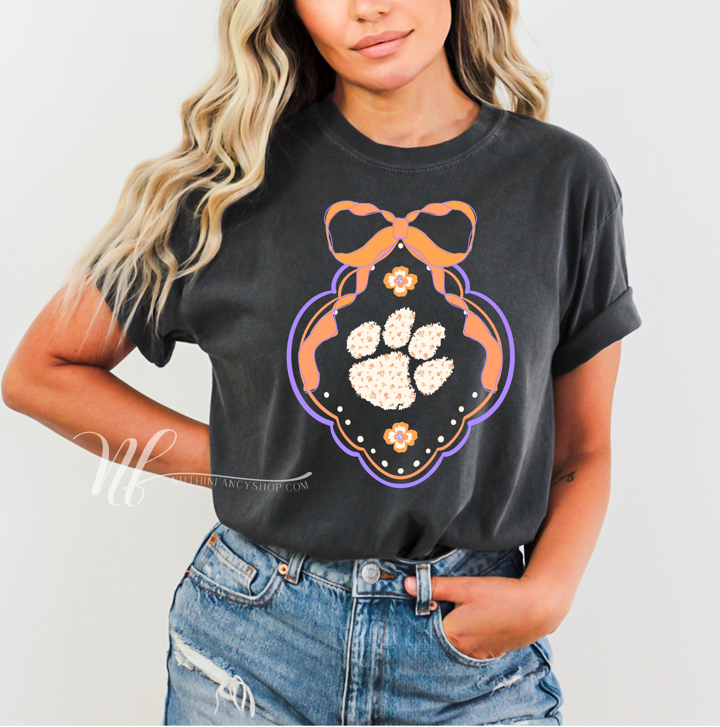 Grandmillennial Clemson on Grey