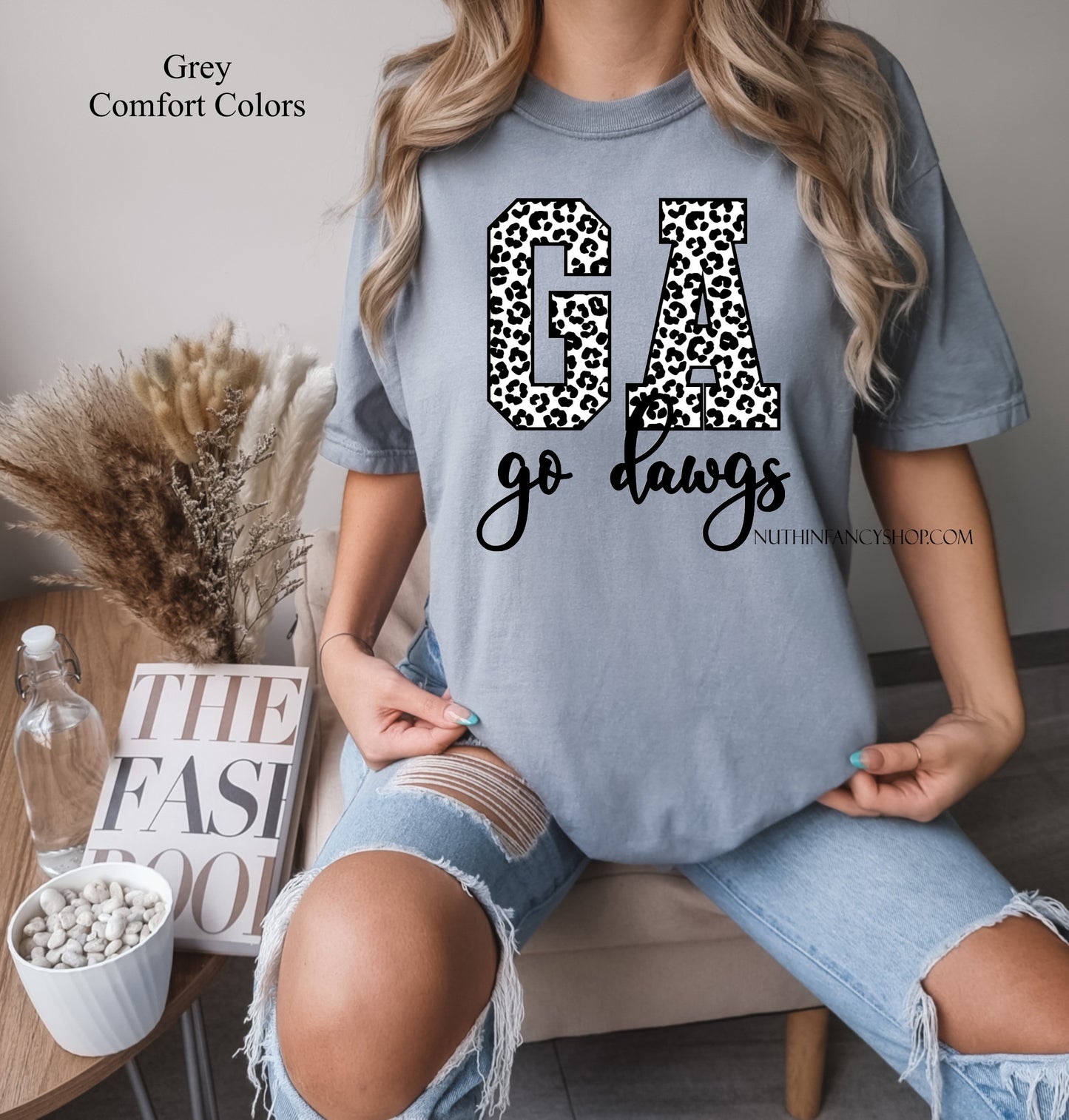Grey Black and White Leopard G A