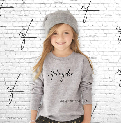 Solid Sweatshirt Name