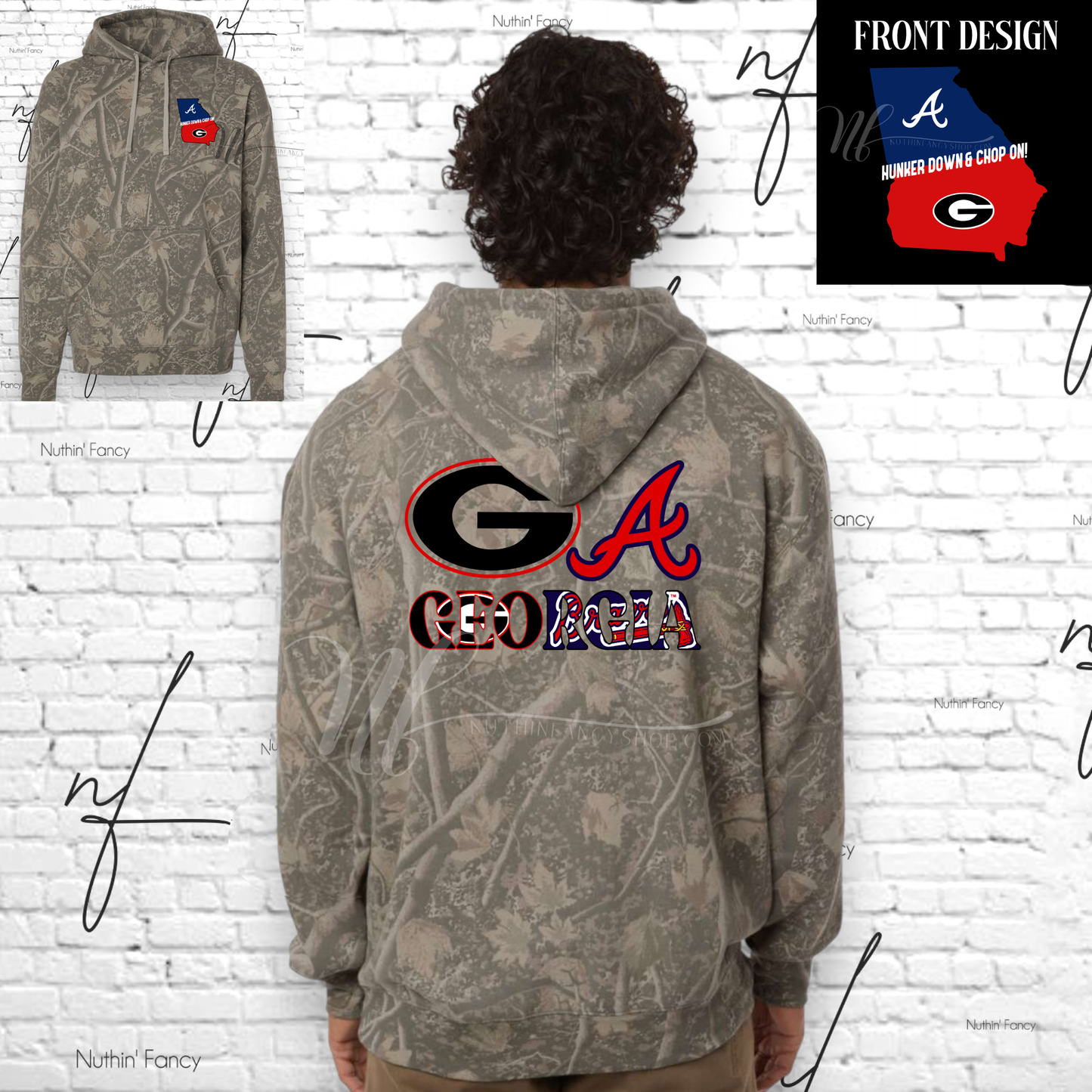 All Vintage Washed Camo Hoodie Designs