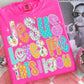 Jesus Loves Me Preppy Alpha Doodle, Neon Pink