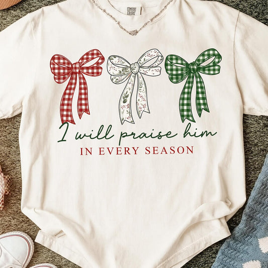 In Every Season Patterned Bow Trio