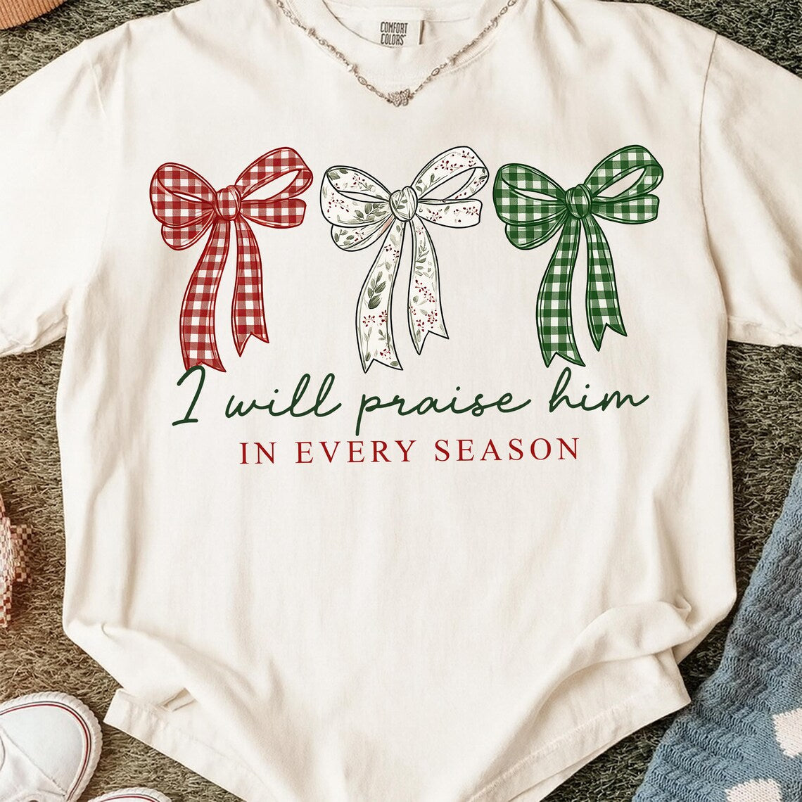 In Every Season Patterned Bow Trio