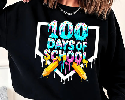 Neon Pencil Drip 100 Days, Black