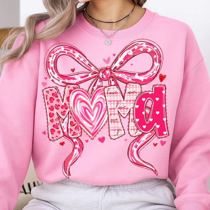 Preppy Valentines Bow Mama