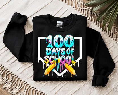 Neon Pencil Drip 100 Days, Black