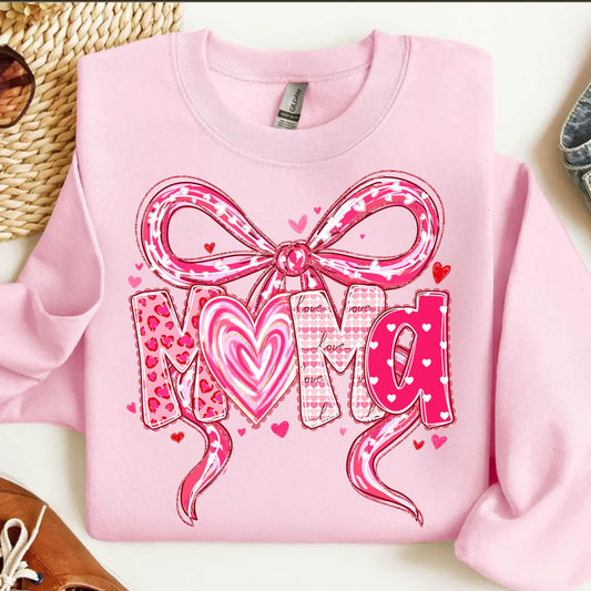 Preppy Valentines Bow Mama