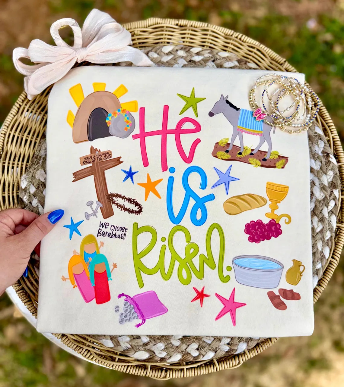 Easter Story Collage, Ivory