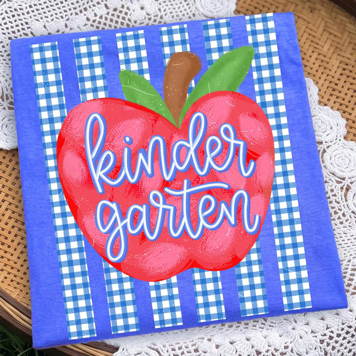 Preppy Apple Grade Stripes Set, Comfort Colors