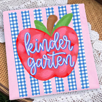 Preppy Apple Grade Stripes Set, Comfort Colors