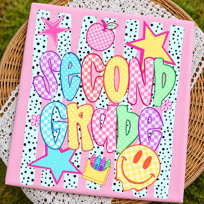 Retro Neon Star Grade Set, Comfort Colors