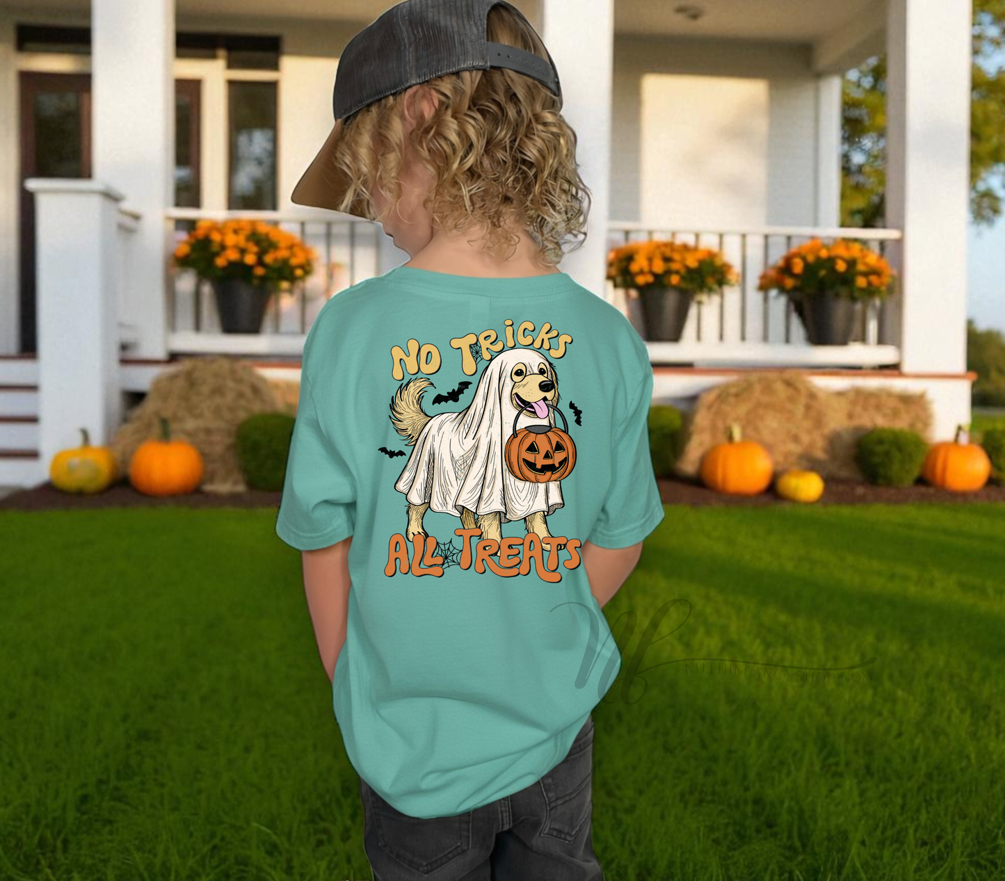 No Tricks, Just Treats Spooky Dog