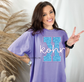 KOHR Blue Faux Glitter on Purple