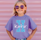 KOHR Blue Faux Glitter on Purple