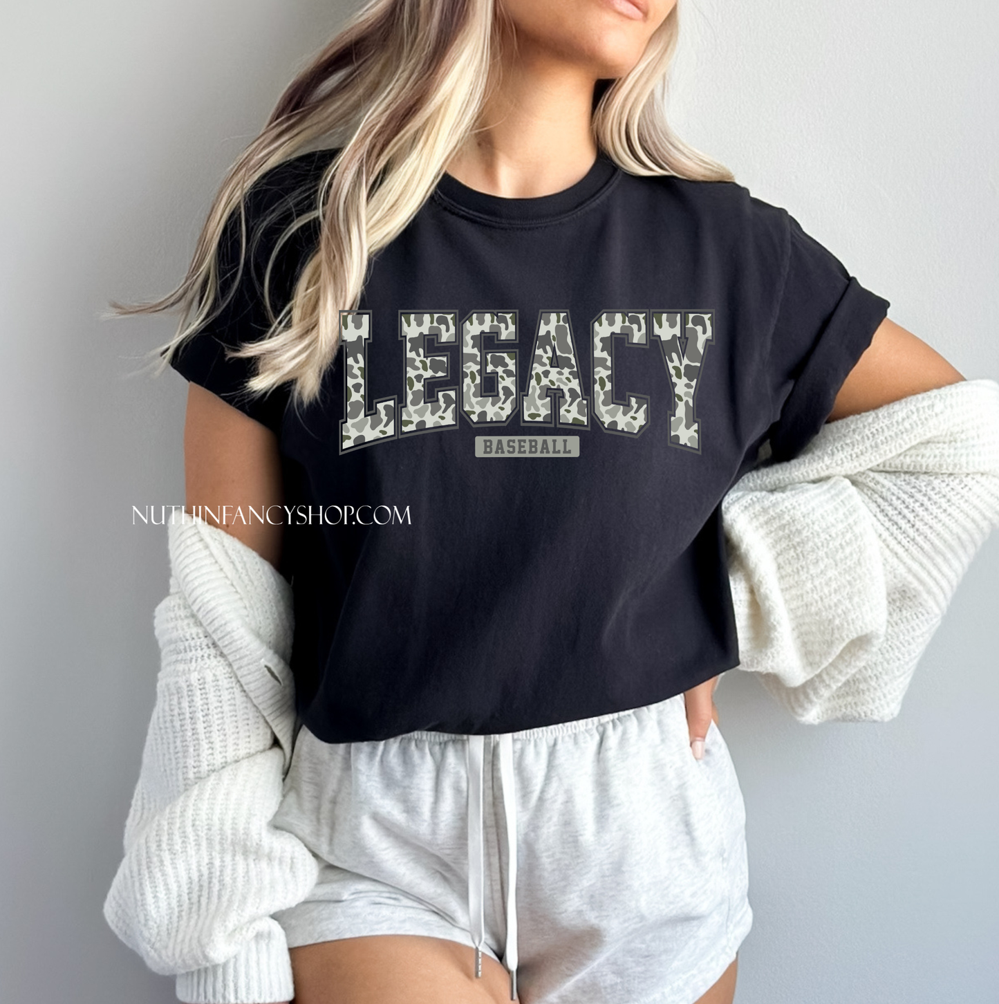 Legacy Varsity Green Camo on Black