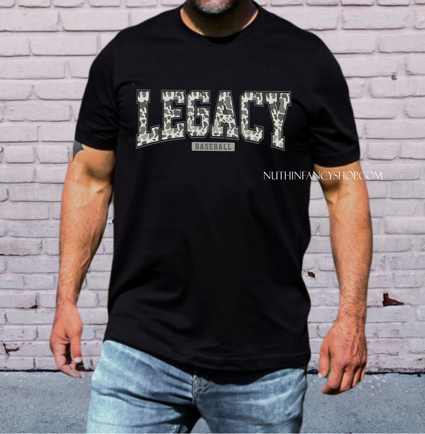 Legacy Varsity Green Camo on Black