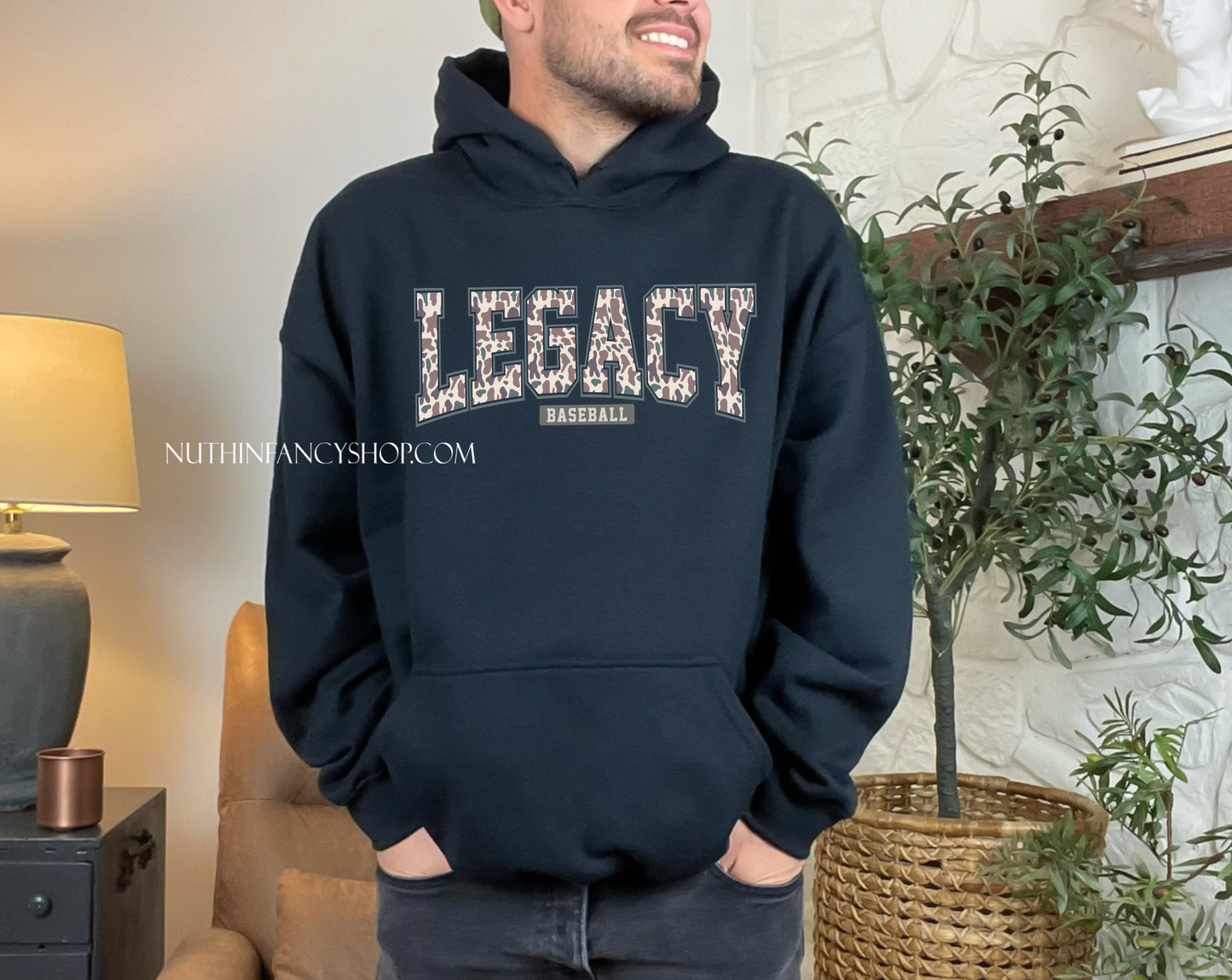 Legacy Varsity Tan Camo on Black