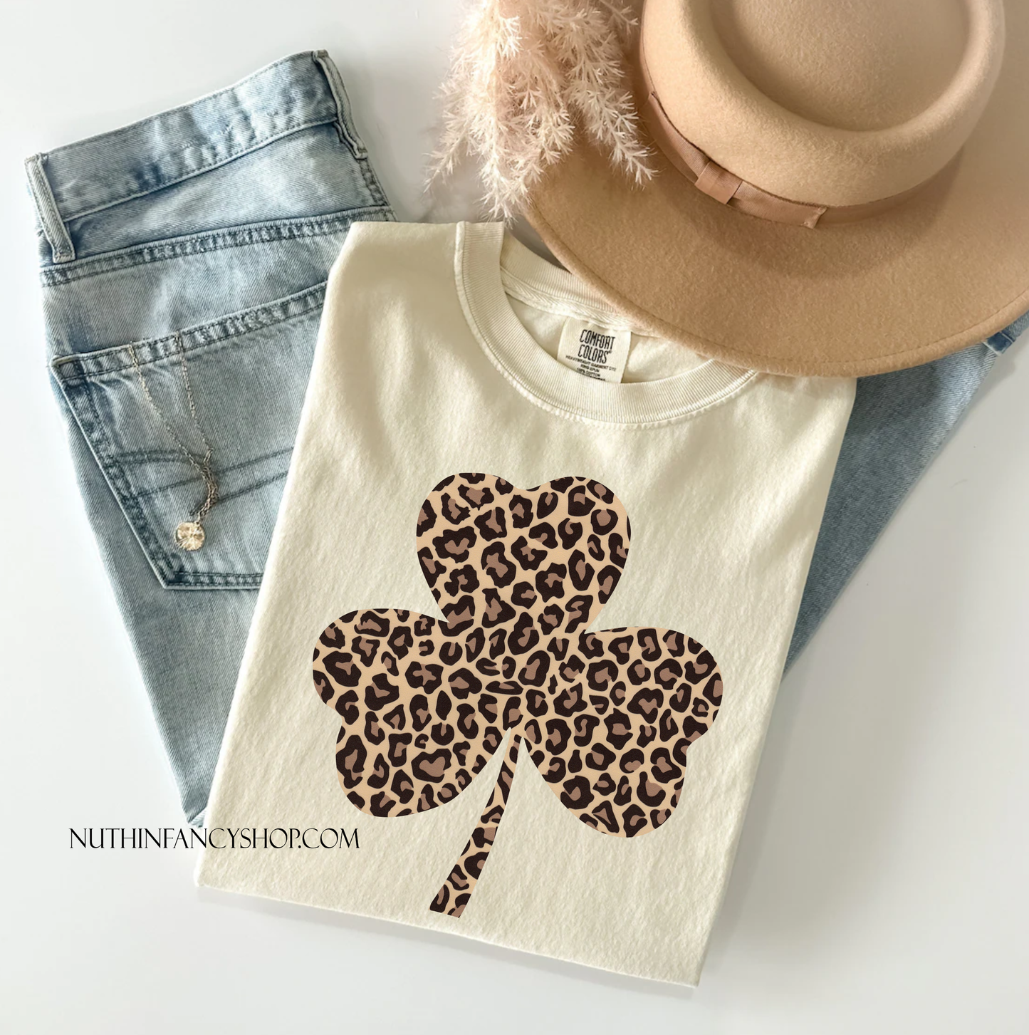 Leopard Shamrock Simple Ivory