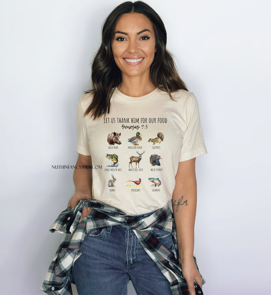 Let Us Thank Him For Our Food,  Front Only