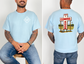 Dudley Hand Drawn Cross with Nuthin; Fancy Logo, Light Blue