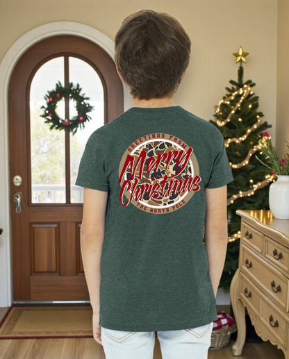 Merry Christmas Camo on Green