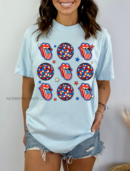 Patriotic Disco Collage