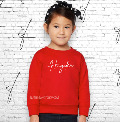 Solid Sweatshirt Name