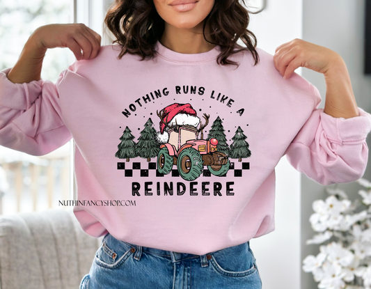 Nothing Runs Like A Reindeer Pink