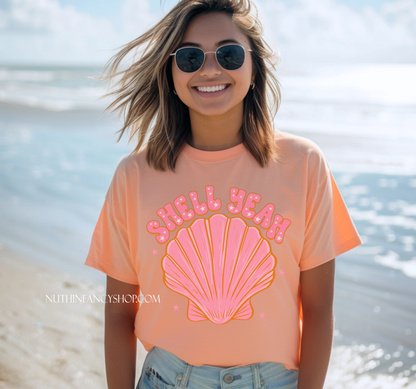 Shell Yeah on Neon Cantaloupe