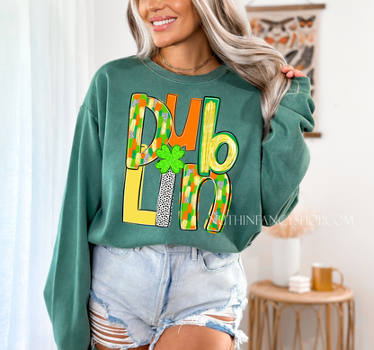 Dublin in Unisex Shades of Luck, on Green