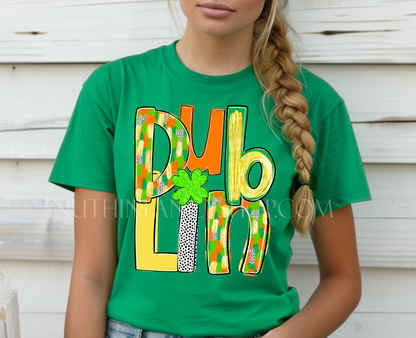 Dublin in Unisex Shades of Luck, on Green