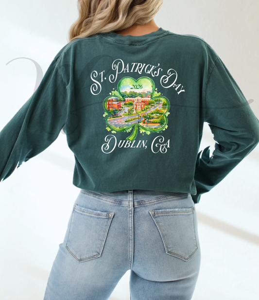 Dublin Watercolor Shamrock