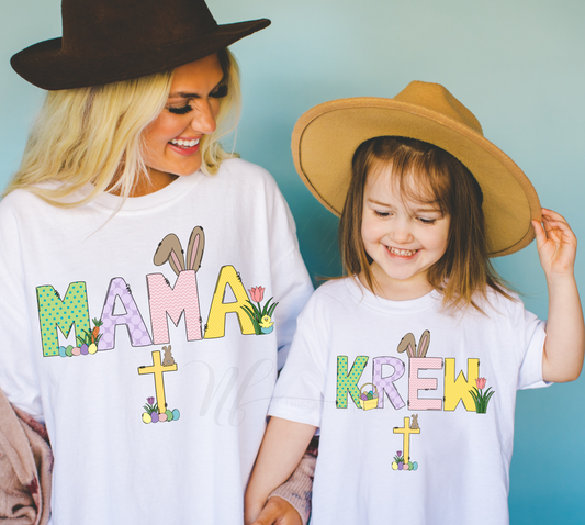 Mama Easter Cross Alpha, Comfort Colors