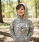Varsity Georgia on Washed out Camo Hoodie