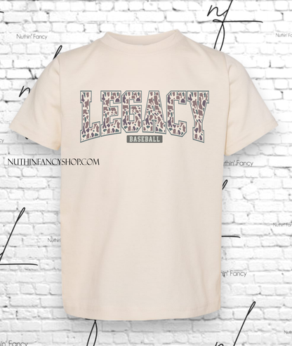 Varsity Style Legacy in Tan Camo on Ivory
