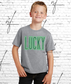 Oversized Retro LUCKY, Grey