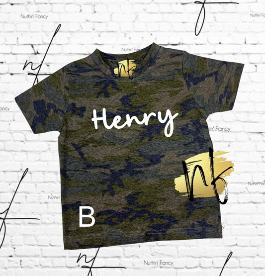 Vintage Camo Name