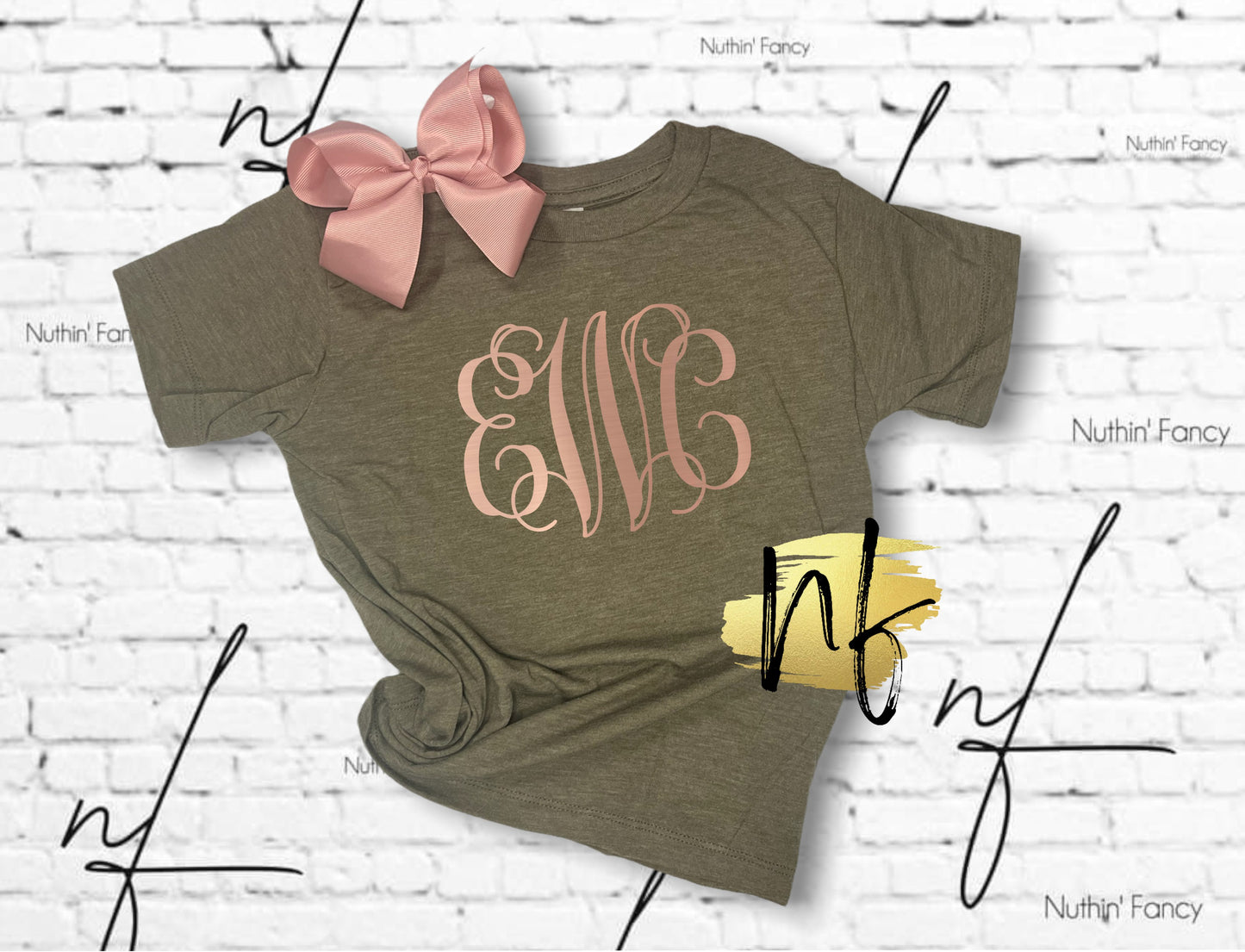 Toddler Monogram, Rabbit Skins Brand