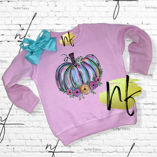 Watercolor Pumpkin Sweatshirt