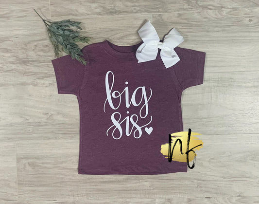 YOUTH/INFANT Big Sis tee