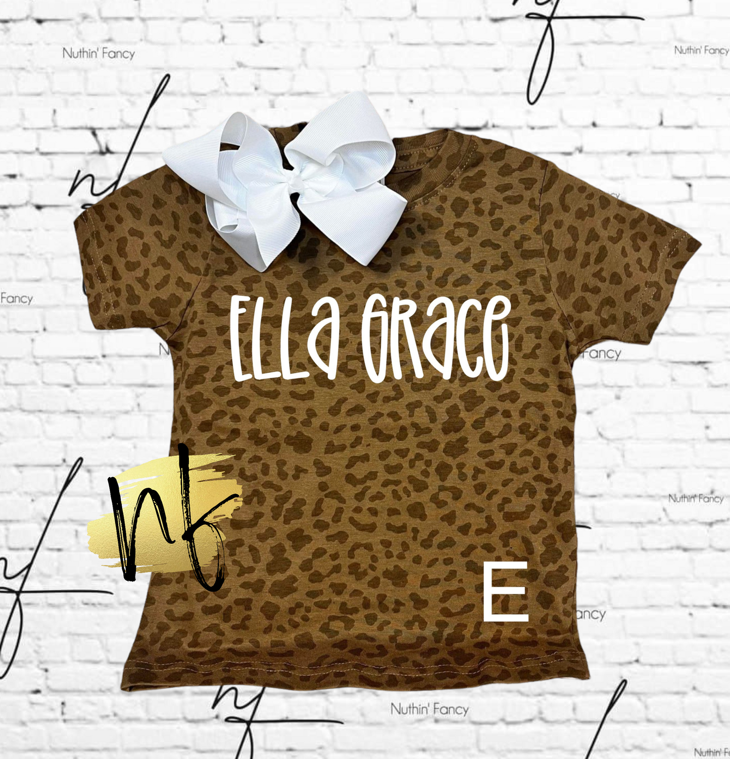 Leopard Name Tee