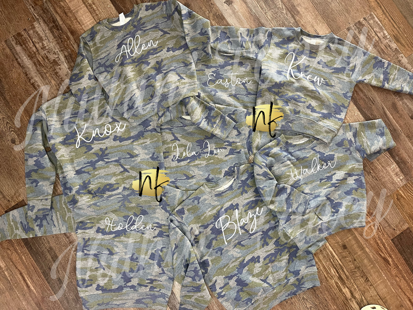 Camo Sweatshirt Name